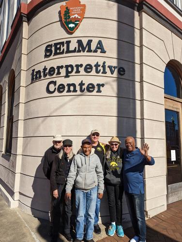 Tourists visiting Selma, Alabama