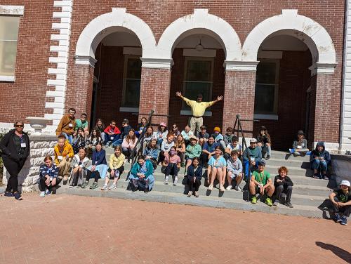 Students visiting Selma, Alabama